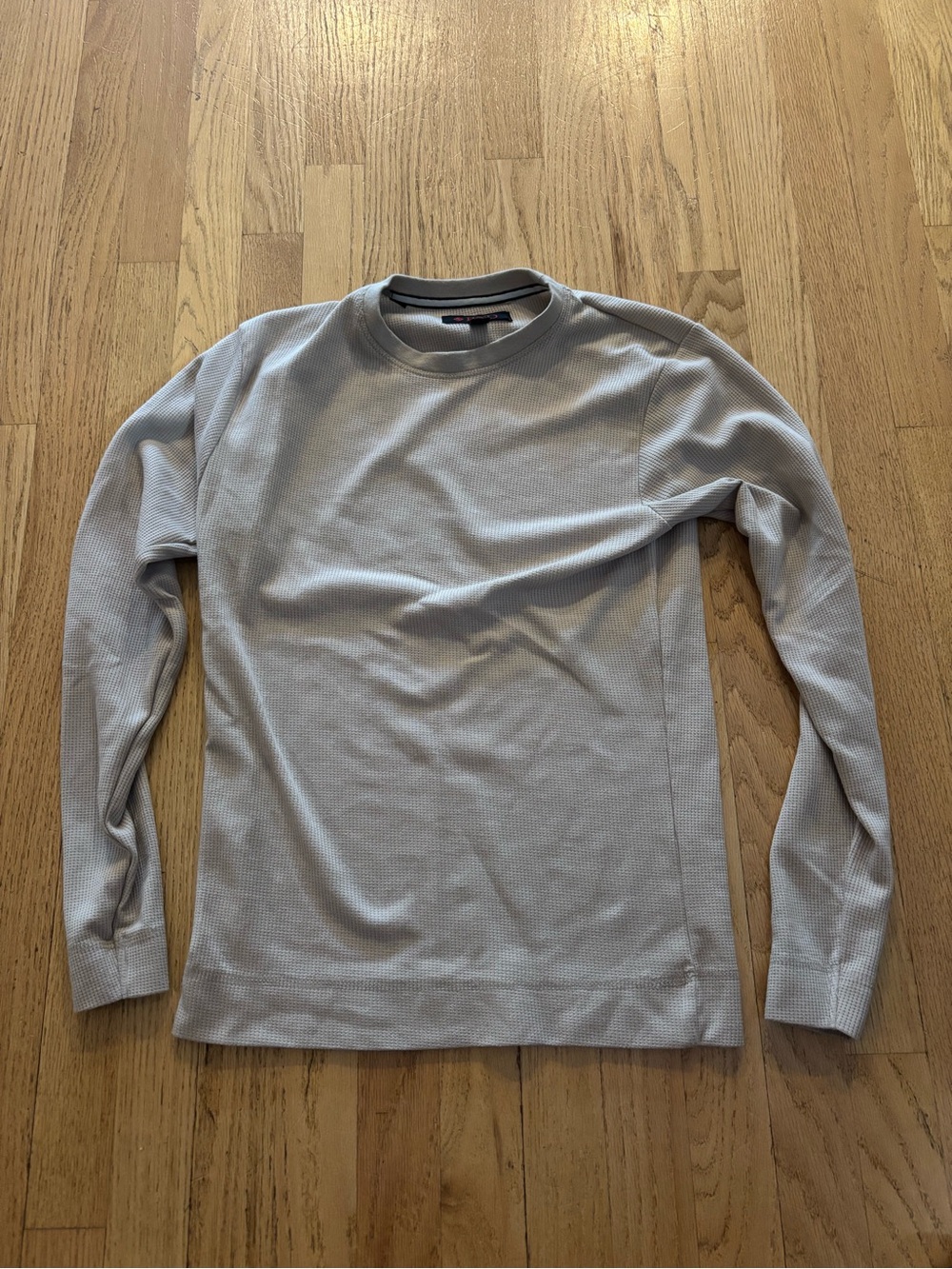 Men's Long Sleeve Thermal Crewneck Shirt - Light Gray